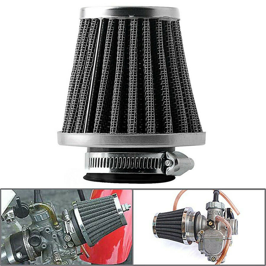 4Pcs 52mm Inlet Cold Air Intake Tapered Air Filters Cleaner for Motorcycle Racer