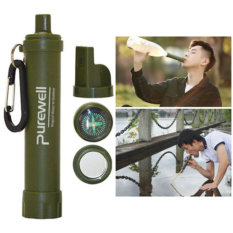Portable Water Filter Purifier Filtration Straw Emergency Survival OutdoorFCA