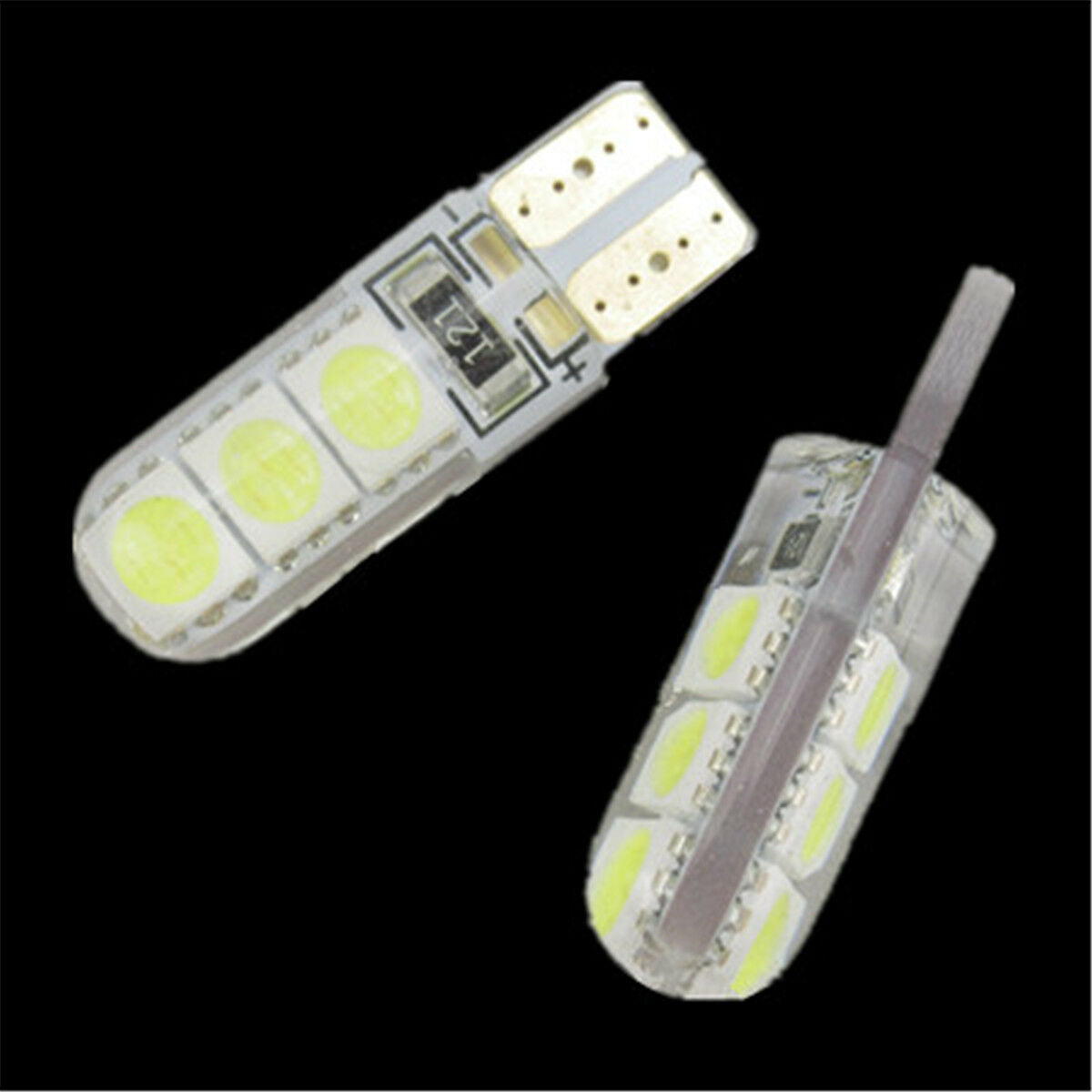 4pcs Auto LED Light T10B 5050 6SMD White Color Light Bulb Car Turn Signal Light