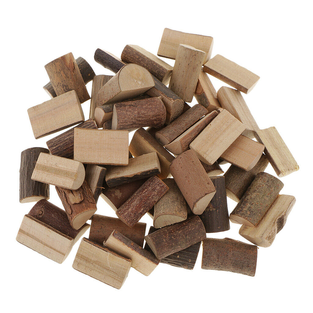 50 Pieces Rustic Wood Half Round Slices Tree for Craft Party Ornaments