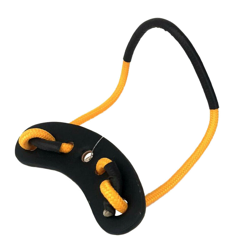 Hunting Shooting Archery Compound Bow Wrist Sling Strap with Grommet yellow