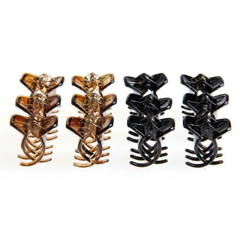 12 Pcs Girls Women Hair Accessory Styling Plastic Mini Clip Claw Clamp  New