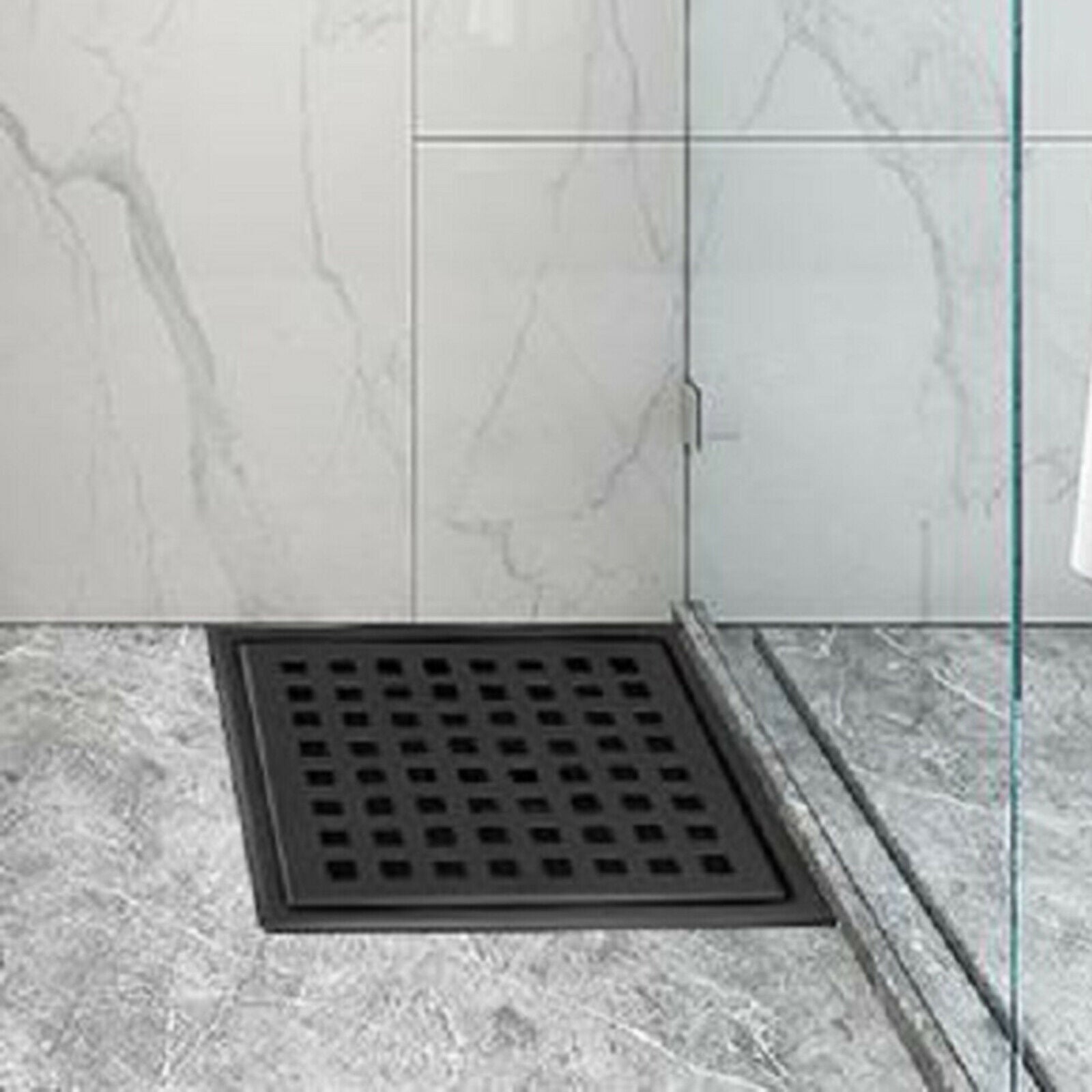 Square Shower Floor Drain Strainers Floor Waste Grates Grid Grate Black