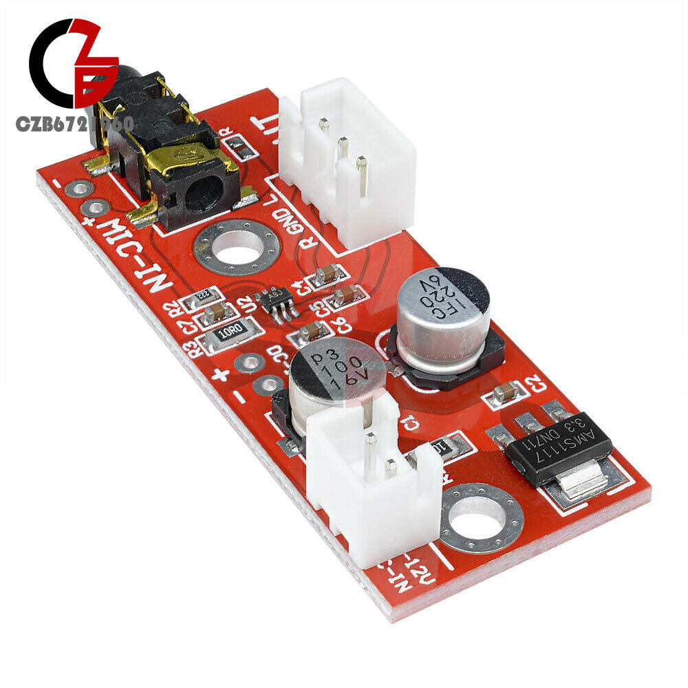 MAX9812 Electret Microphone Amplifier Board Sound Voice Module 3V/5V/12V Input