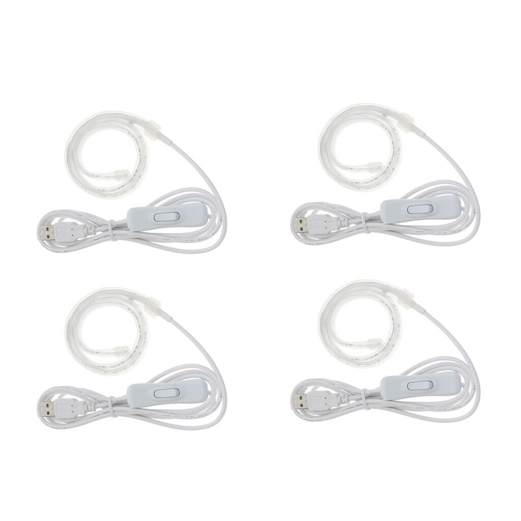 4pcs Sax Flute LED  Light Leak Lamp Replacement Tool Light Bar 50cm