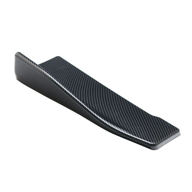 Car 35cm Side Skirt Rear Lip Splitter Diffuser Winglet Wing Carbon Fiber Color