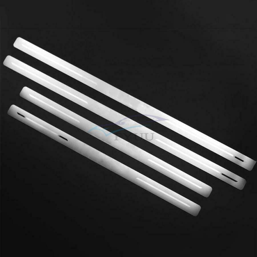 4× Front Rear Door Car Stainless Steel Door Sill Scuff Plate For 18-21 Ford F150