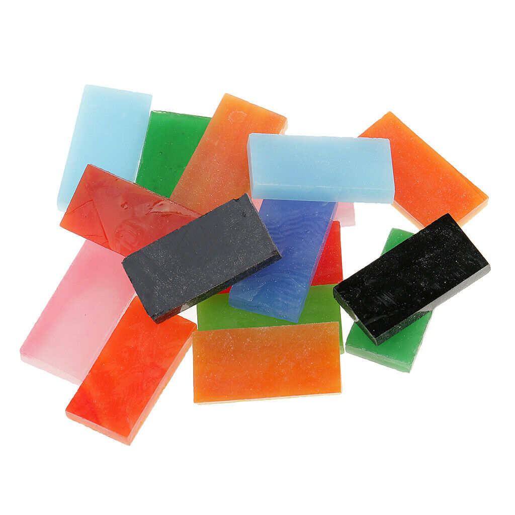 150pcs Multicolor Rectangle Glass Pieces Mosaic Tiles For Art Crafts 10x20mm