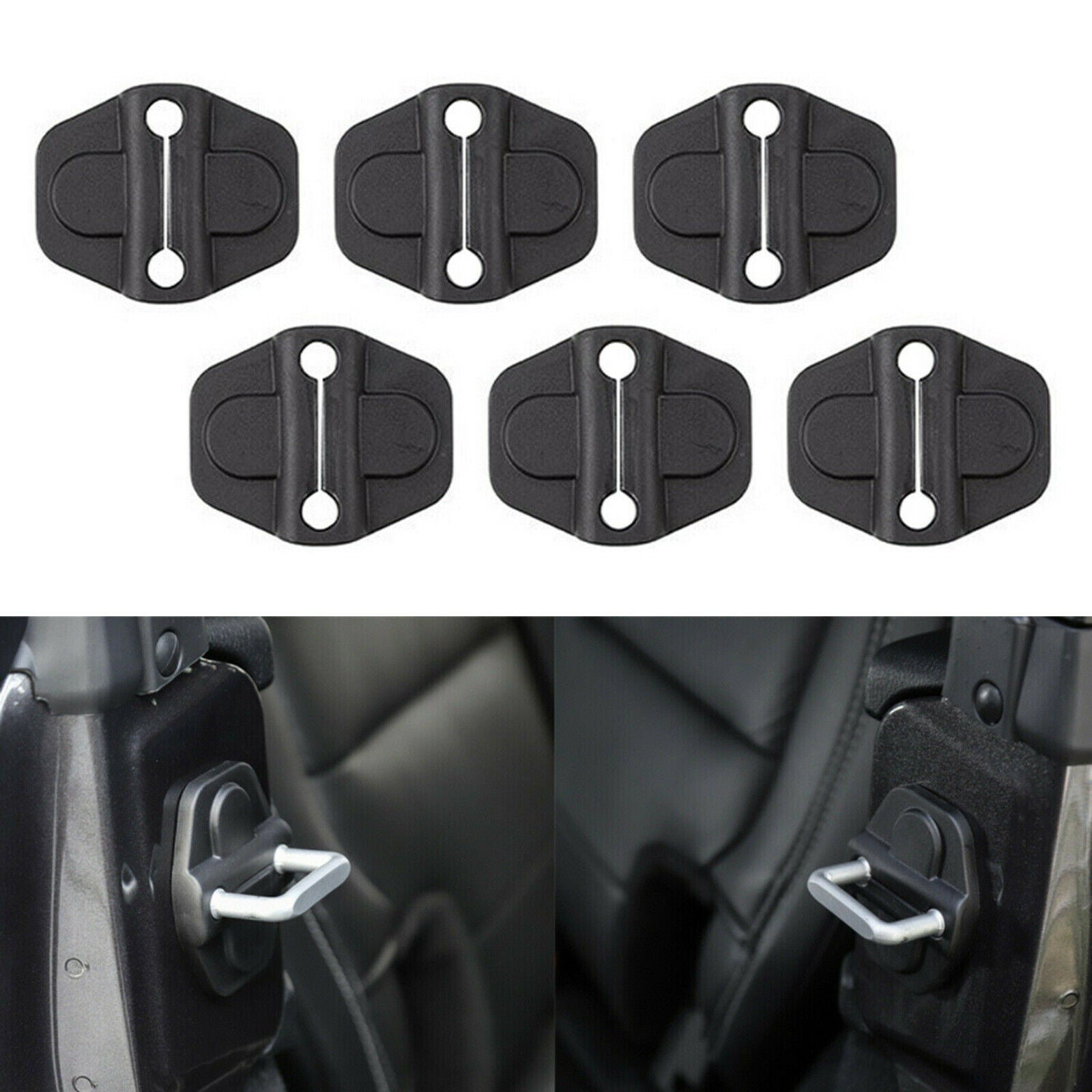 6 PCS Door Lock Cover for Jeep Wrangler JL JLU 2018-2021 Door Lock Covers