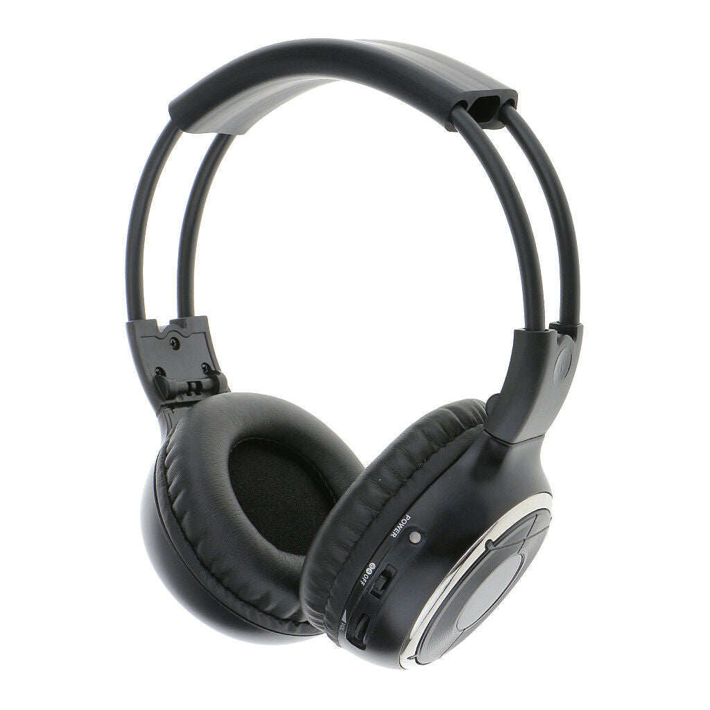 Infrared Stereo Wireless Headphone Headset IR for Car DVD Player Headrest
