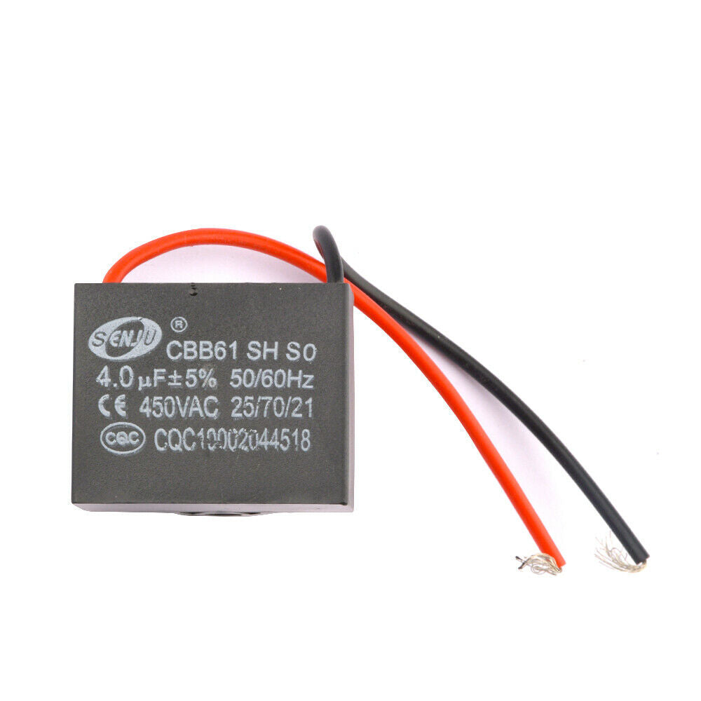 AC 250V 4UF CBB61 Rectangle Non Polar Motor Strating Capacitor