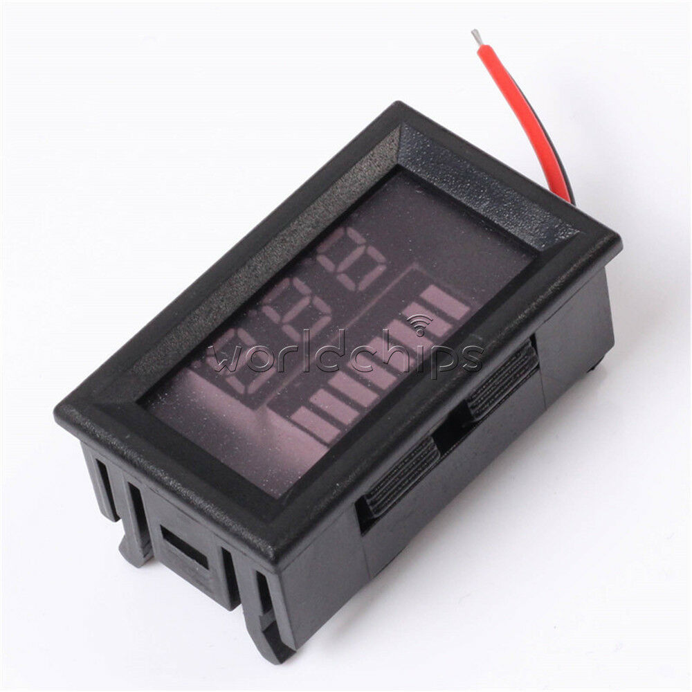 Red LED Indicator Battery Charge Capacity Monitor Tester 48V Lead-acid Battery
