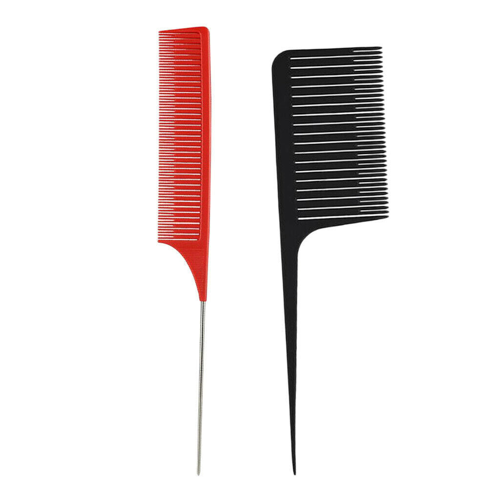 Professional Fine&Wide Tooth Weaving Highlight Foiling Hair Combs for Salon
