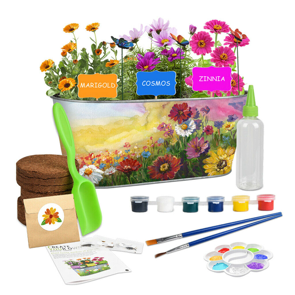 Flowers Planting Kit for Kids Gardening Set Flower Developmental Educational