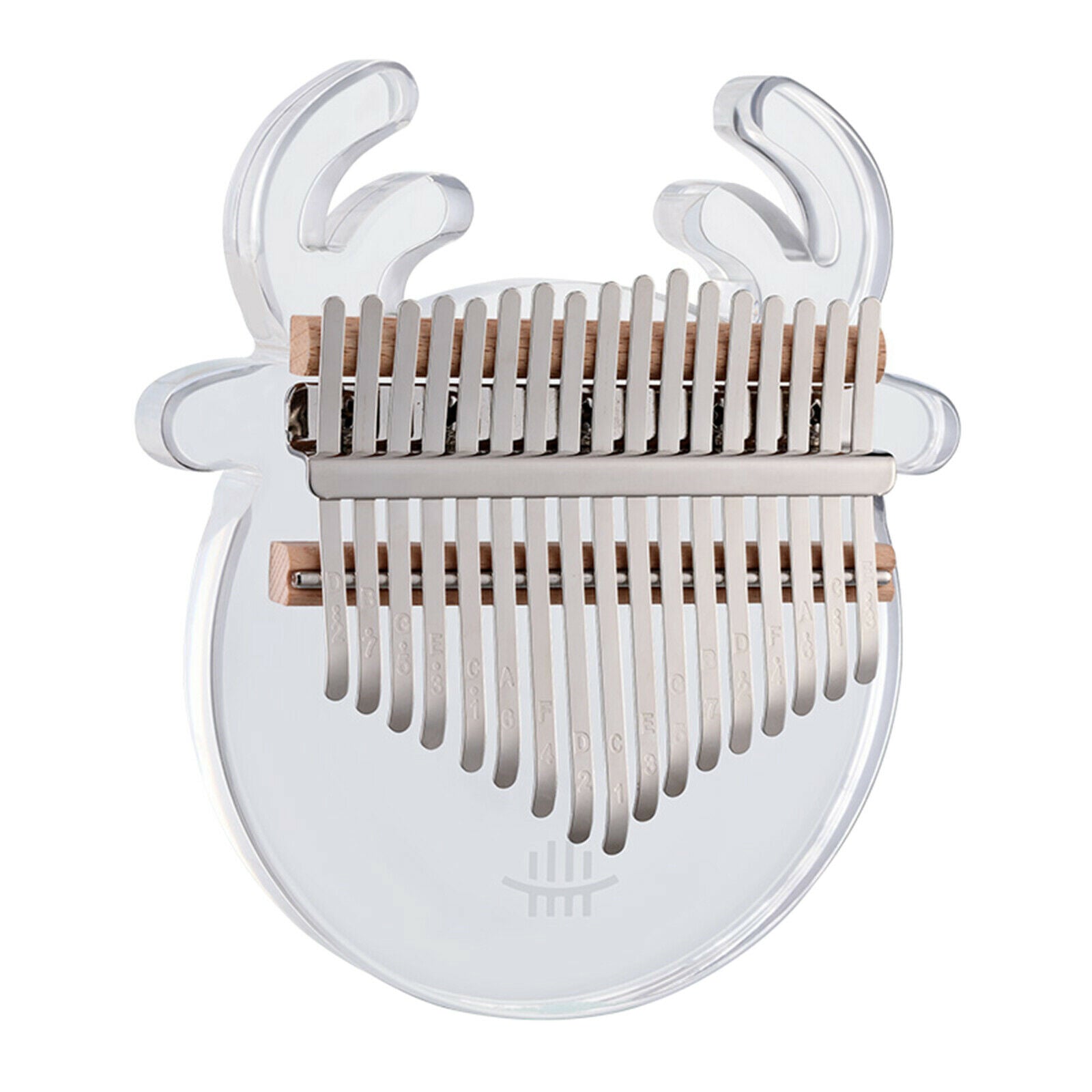 Kalimba Thumb Piano 17 Keys Animal-shaped Acrylic for Child Transparent Deer