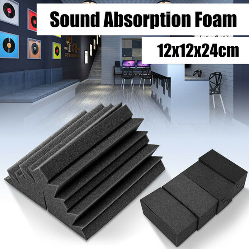 1pc 12 *12 *24 cm Acoustic Foam Panel Bass Traps Absorption Sound Treatm .l8