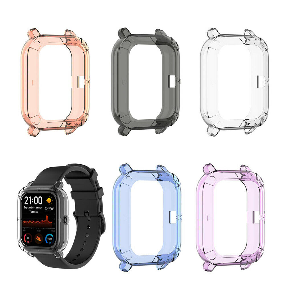 1x Screen Protective Case for Amazfit GTS Smart Watch , White Screen Cover