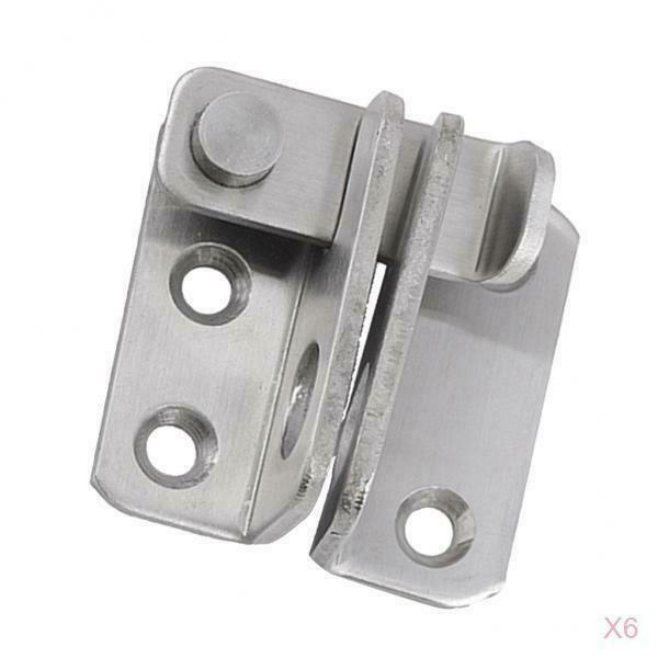 6Pcs Door Latch Lock Cabinet Latches Door Security Indoor Outdoor for Cupboard