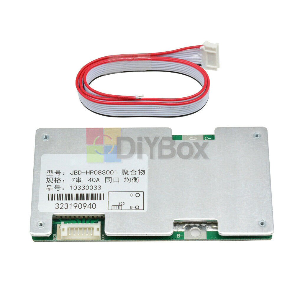 7S 24V 40A Li-ion Lithium Cell Battery Charge Protective Balance Board Module