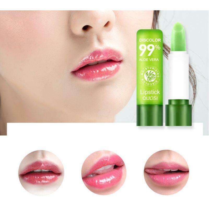 Aloe Essence Color Changing Lipstick Long Lasting Moisturizing Lip Balm