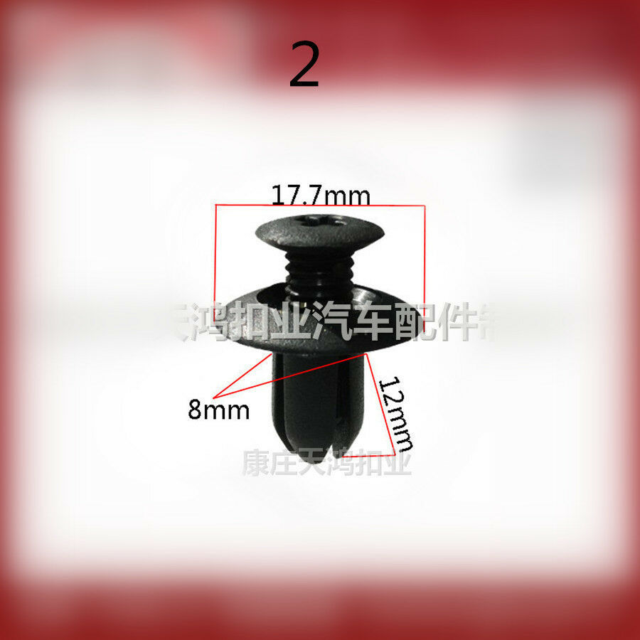 150pcs 6 Sizes Push Pin Rivet Bumper Door Panel Clip Retainer Fastener For Car