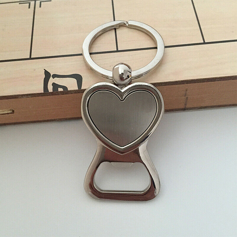 1PC heart shaped Beer Bottle Opener Key Chain Portable party Small Gift WF
