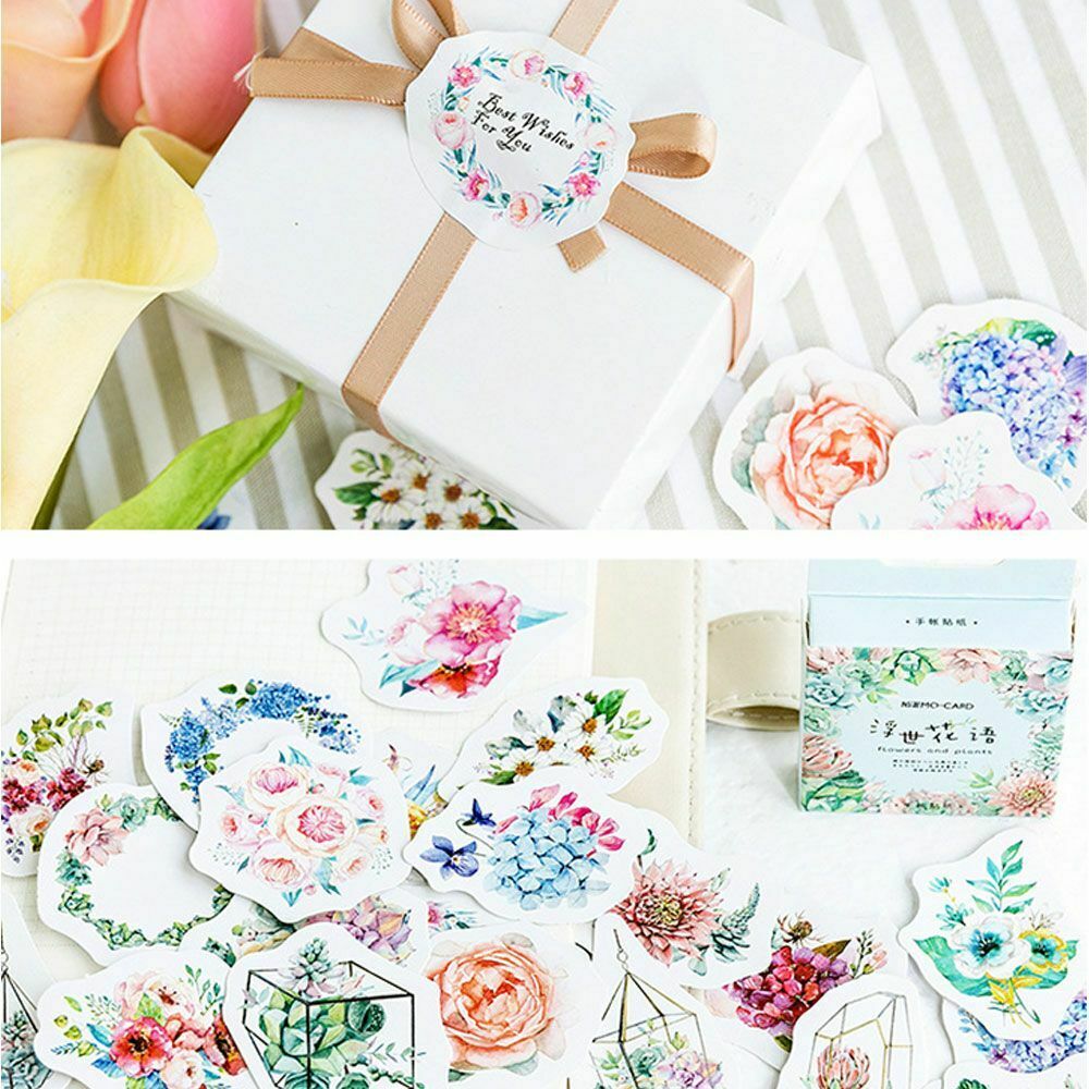 Types Stationery Supplies Diary Stickers Scrapbook Stickers Flower Material