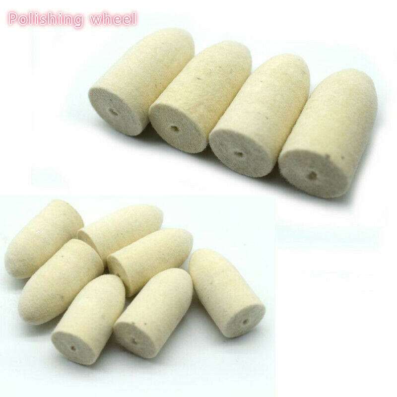 25pcs Dia 3/8" 9.5mm Hard Wool Felt Polishing Tip Jewelry