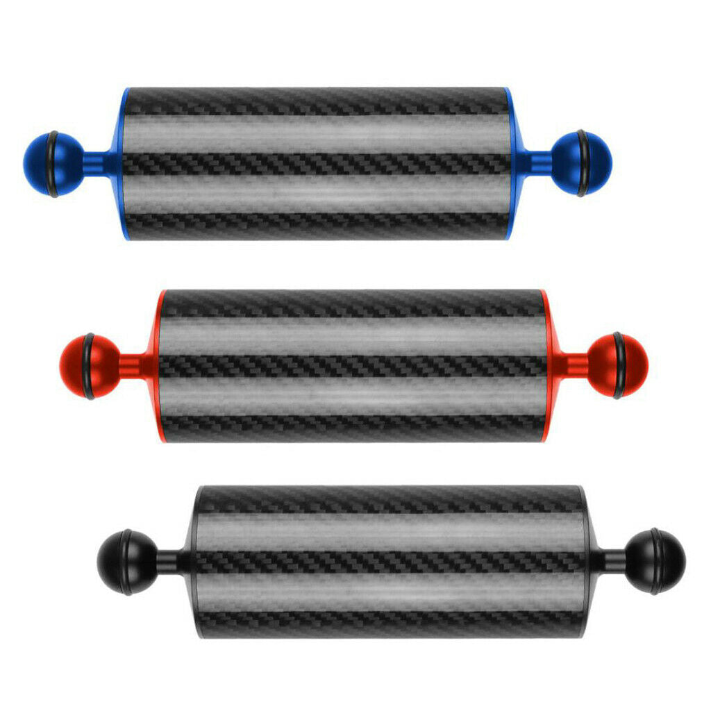2xk 60mm Dia. 8" Carbon Fiber Dual Ball Arm for Buoyancy Underwater System