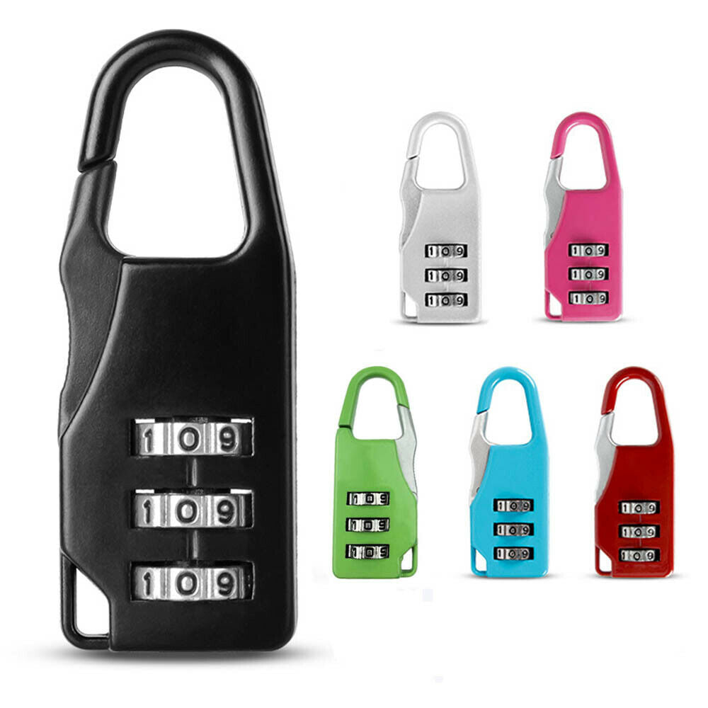 1PC Metal 3 Digit Mini Combination Code Password Gym Travel Luggage Lock