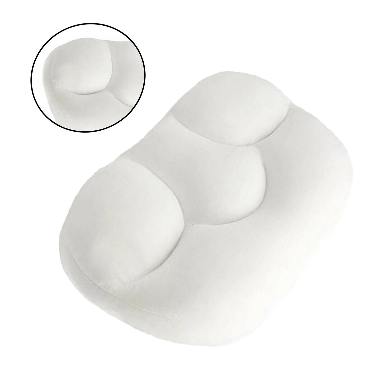 Sleep Pillow Baby Soft Neck Memory Pillow for Any Sleeping Position White
