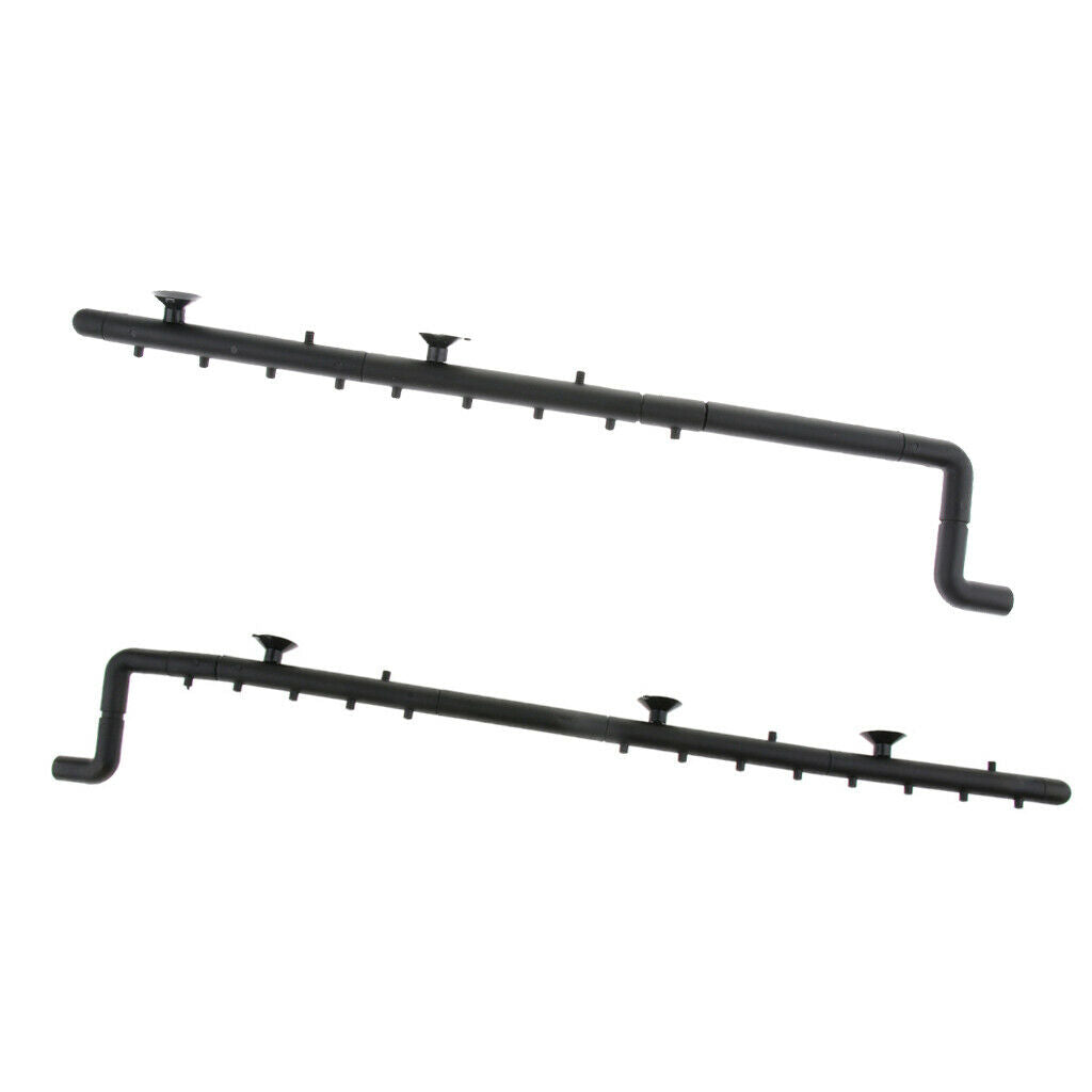 2Pcs Multi Function Rain Bar Unit Fish Tank Pond Outflow Pipe 60cm & 48cm (
