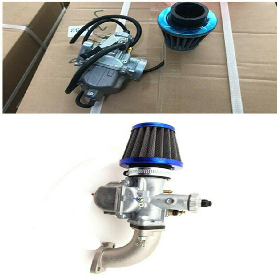 Set Motorcycle 26mm Carburetor + 38mm Air Filter Cleaner + Manifold Intake Pipe
