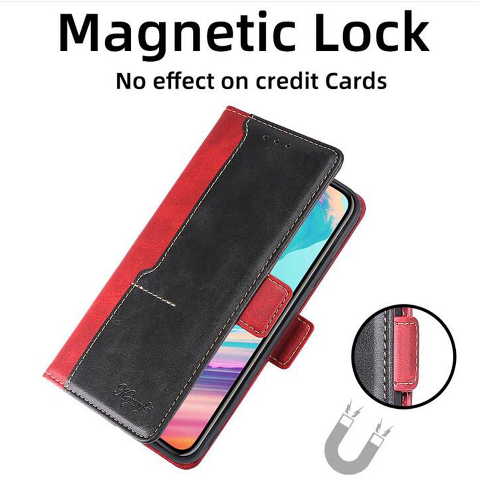 Cubot X30 PU Wallet Cellphone Case Contrast Color  Protective Case