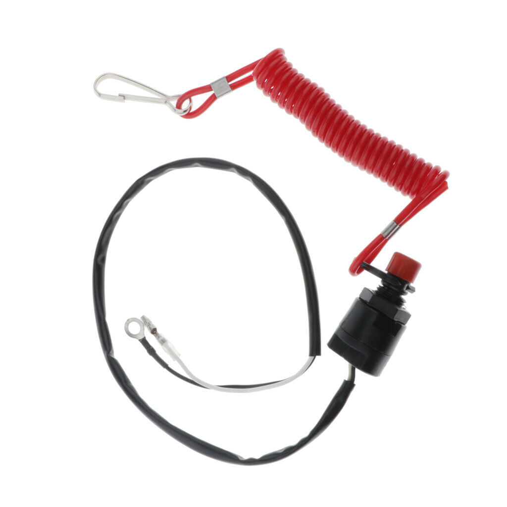 Safety Boat Motor Outboard Emergency Kill Switch Key Lanyard Ignition
