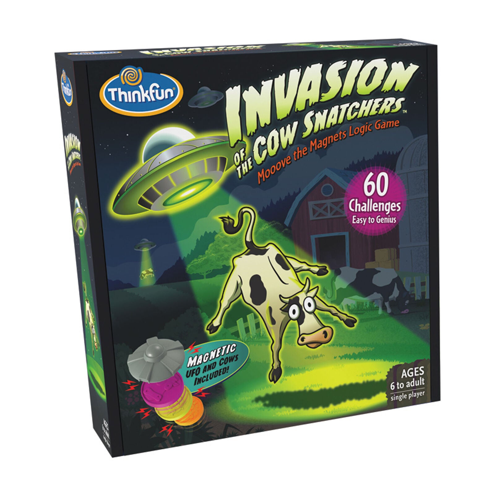 44001021 Ravensburger Invasion of the Cow Snatcher Magnetic Game Age 6 Years+