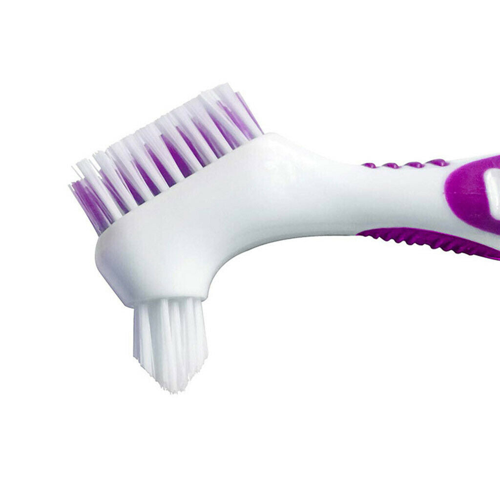 4x Denture Dedicated Brushes Food Residue Removal Oral Care Toothbrush