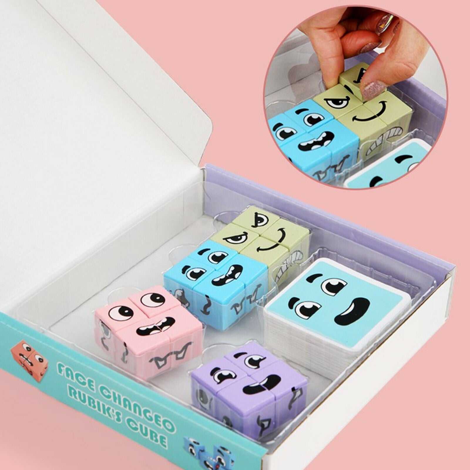 Children Logical Thinking Training Face Changing Building Block Puzzle Level SJ