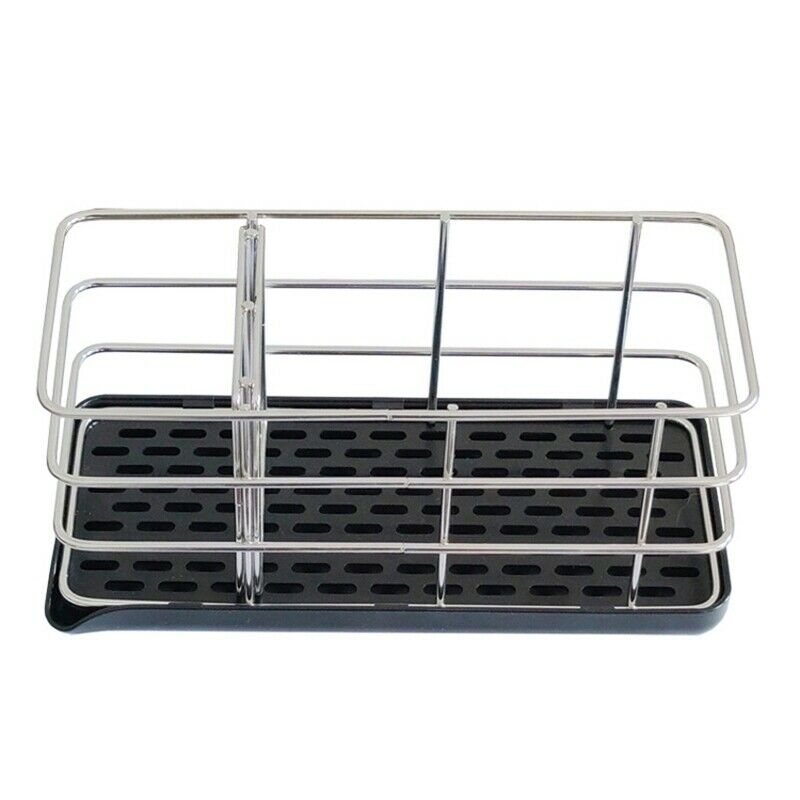 Kitchen Sink Caddy Organizer Stainless Steel Sponge Soap Brush Holder with DL9X7