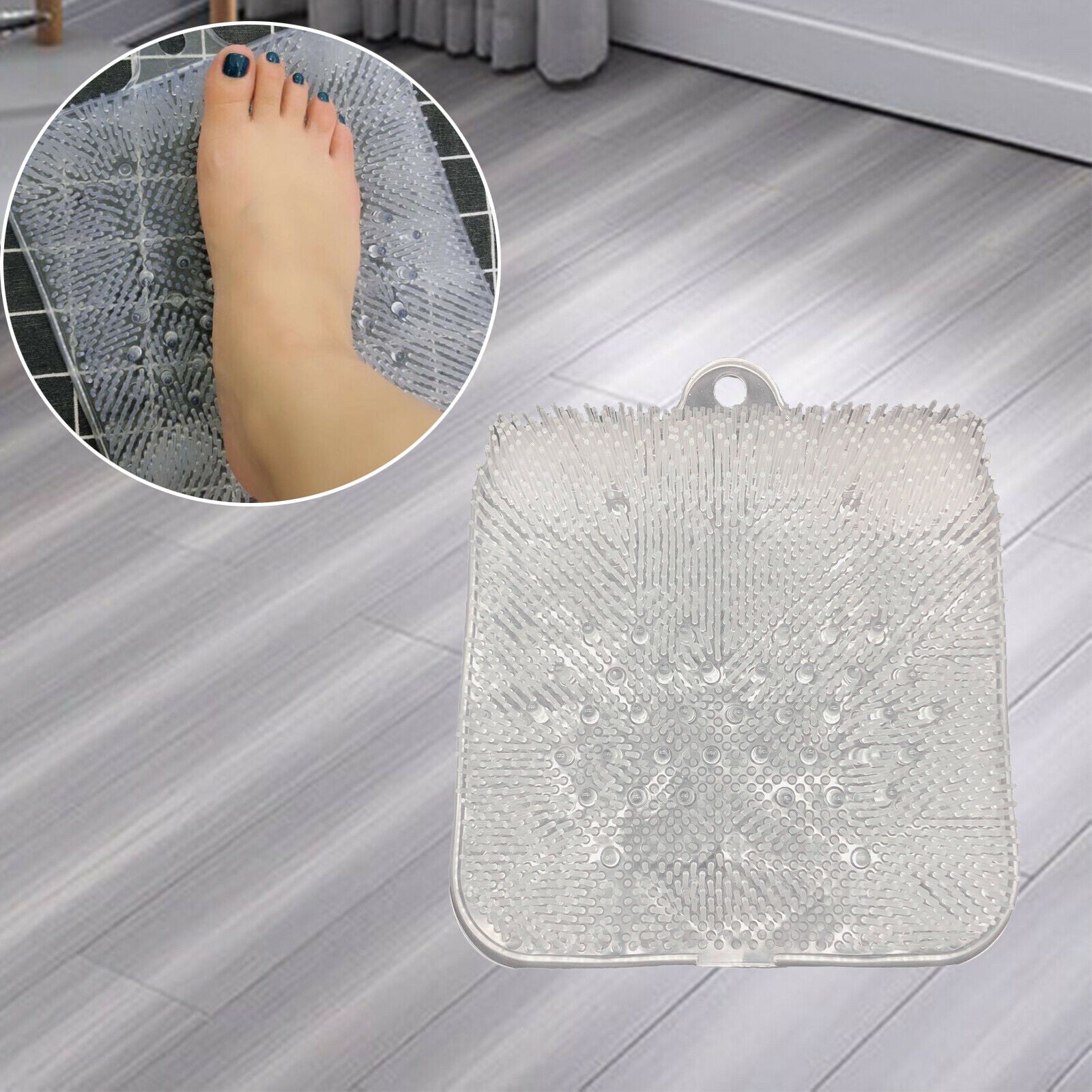 Massage Brushes Scrubber Beauty with Suction Cups Cushion for Bathtubs