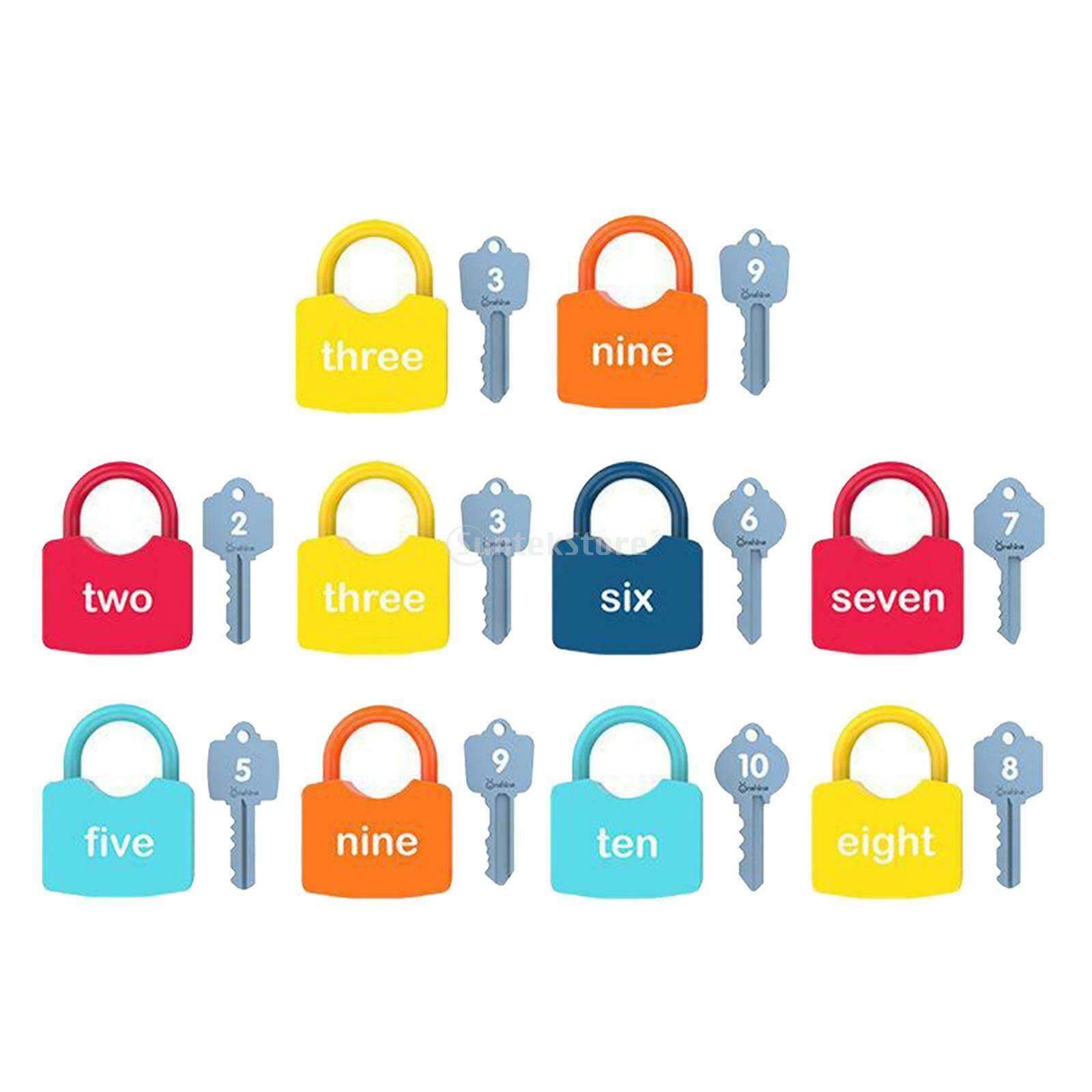 Preschool Baby Keys and Locks Set Kids Child Montessori Thinking Unlock Toys
