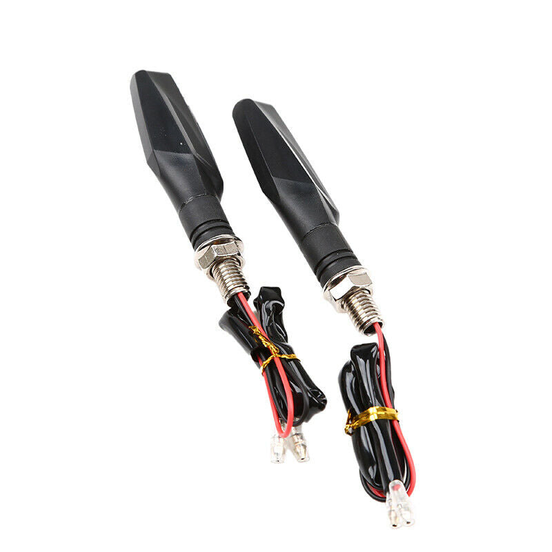 Flexible Motorcycle 12-LED Amber Turn Bike Signal Indicators Blinker Lights