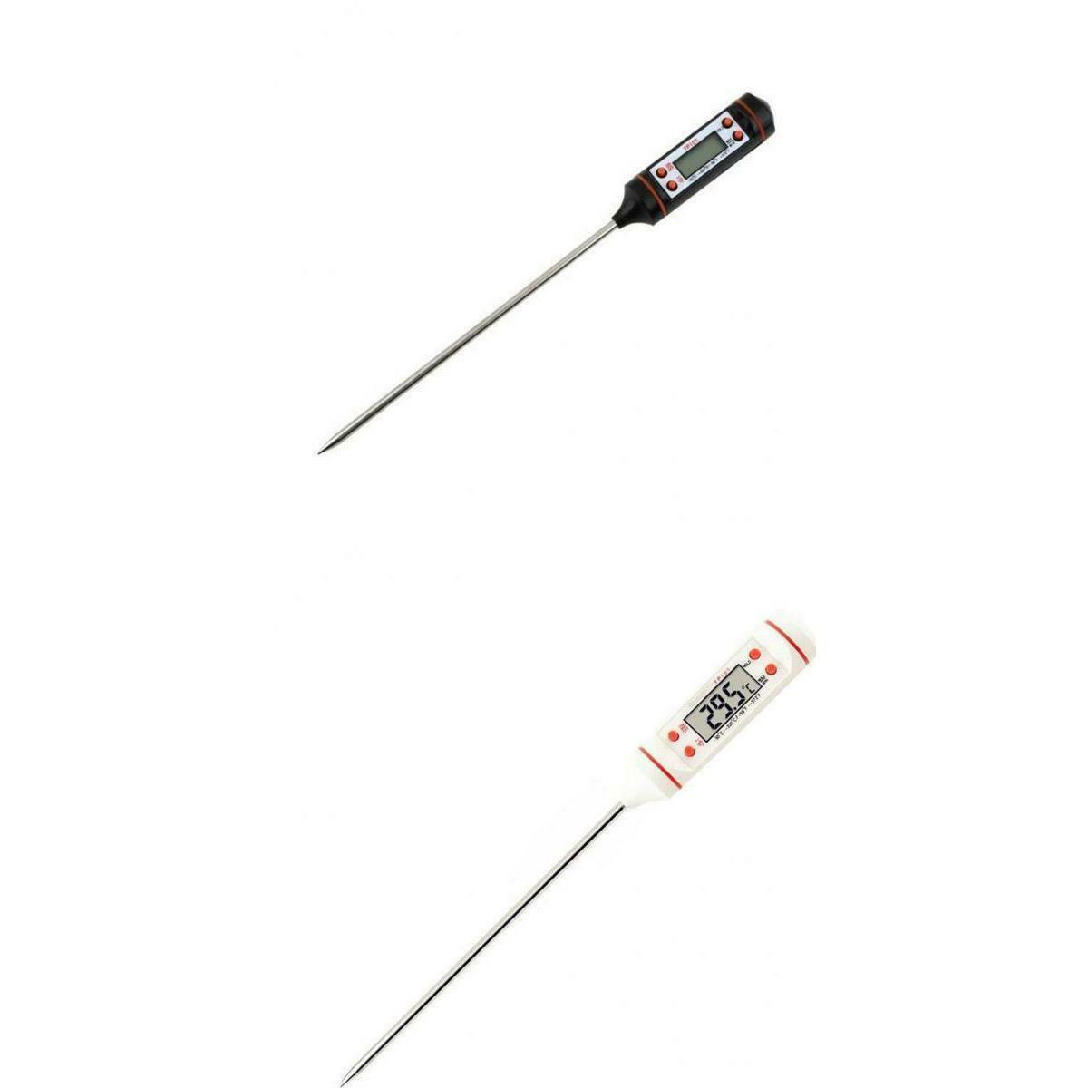2pcs Digital Food Thermometer Baking Meat for Oil Deep Fry Candy Thermometer