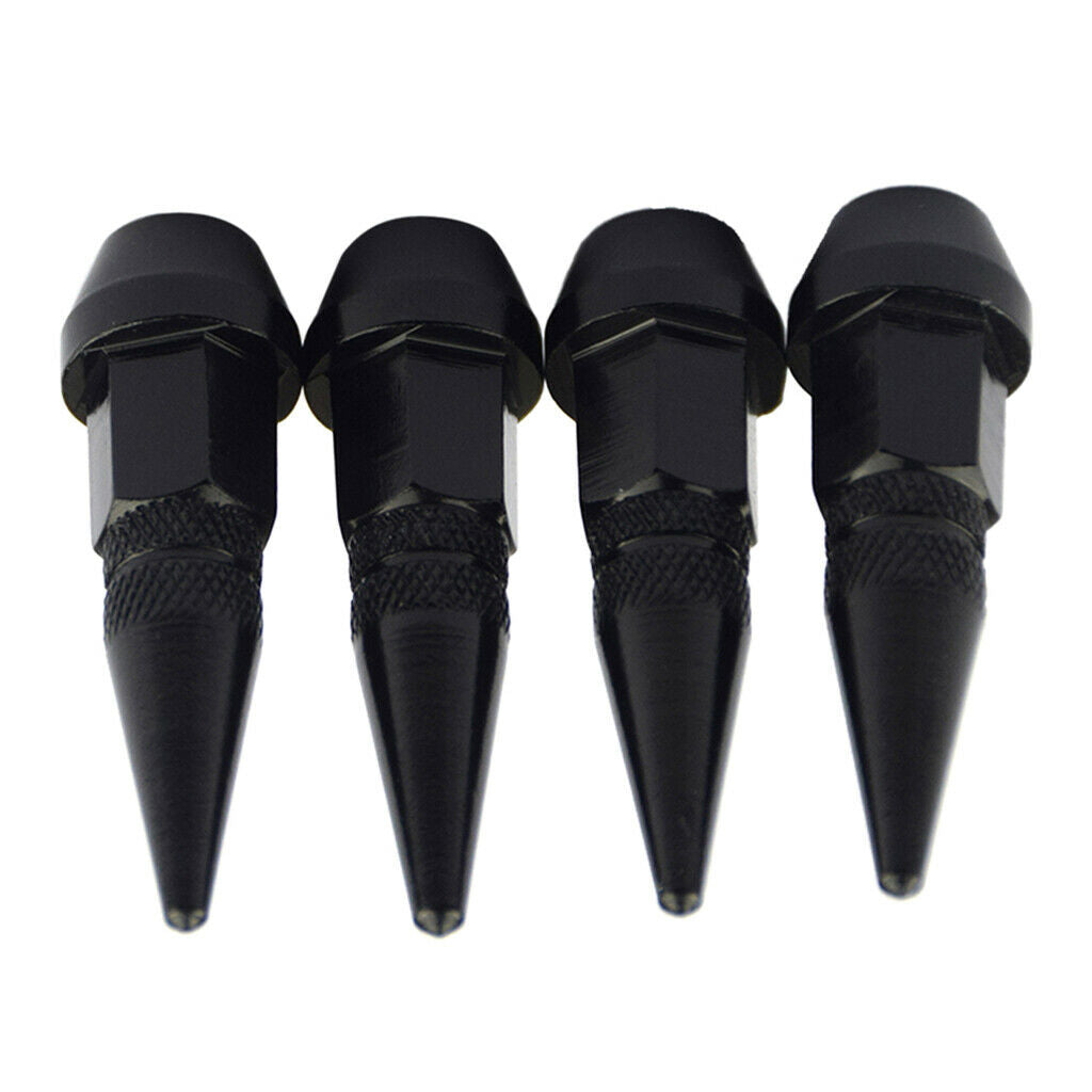 8X  Wheel/Tire Valve Stem Car-Truck Air Caps Covers Black