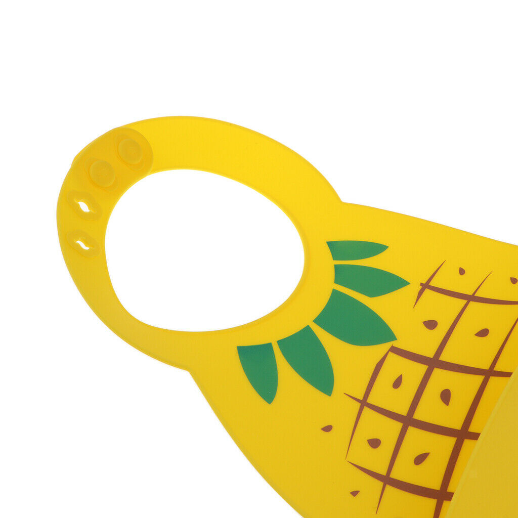 Baby Infants Cute Silicone Waterproof Bibs Baby Lunch Bibs  Pineapple