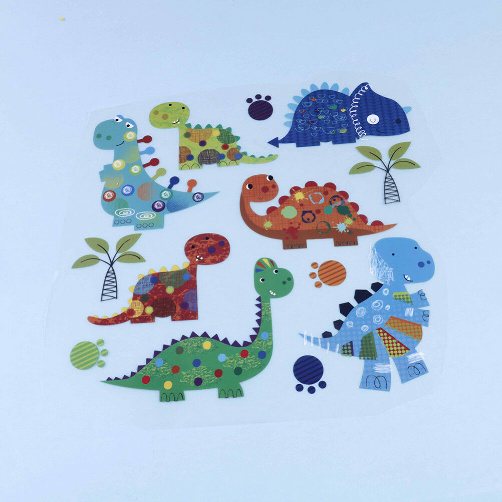 Dinosaur Patches IronOn Transfer Animal Patch Heat PressSticker for Xmas G.l8