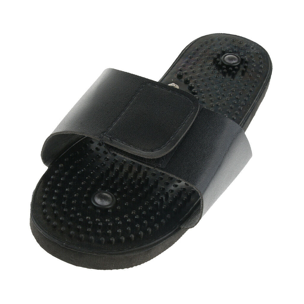 1 Pair Acupressure Plantar Fasciitis Foot Massager, Rubber Massage Slippers