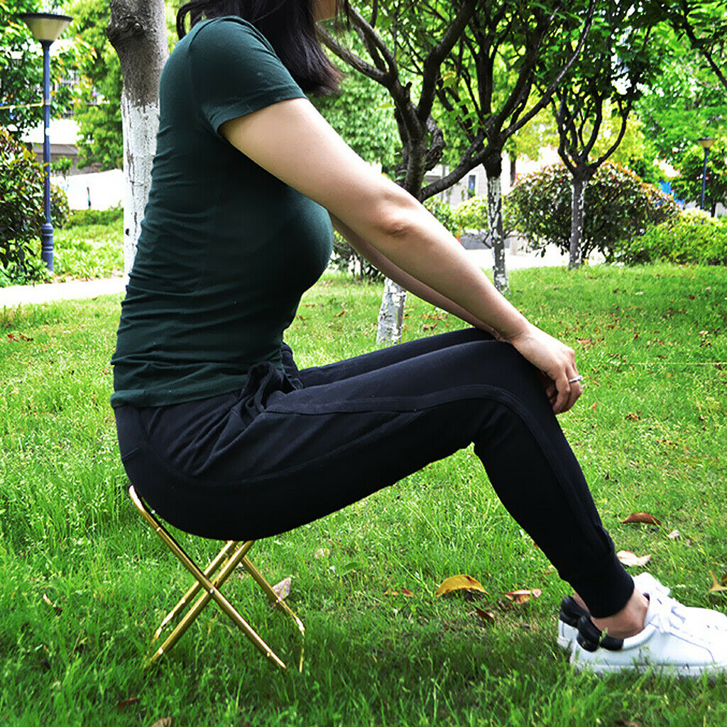 Portable Alloy Folding Chair Stool Seat For Outdoor Fishing Camping Hiking