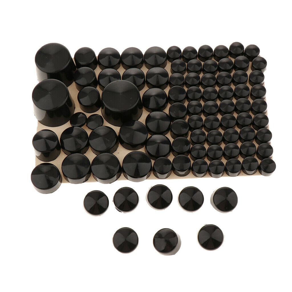 Black Motorcycle Nut Bolt  Cover, Protection Case Accessories For  Touring
