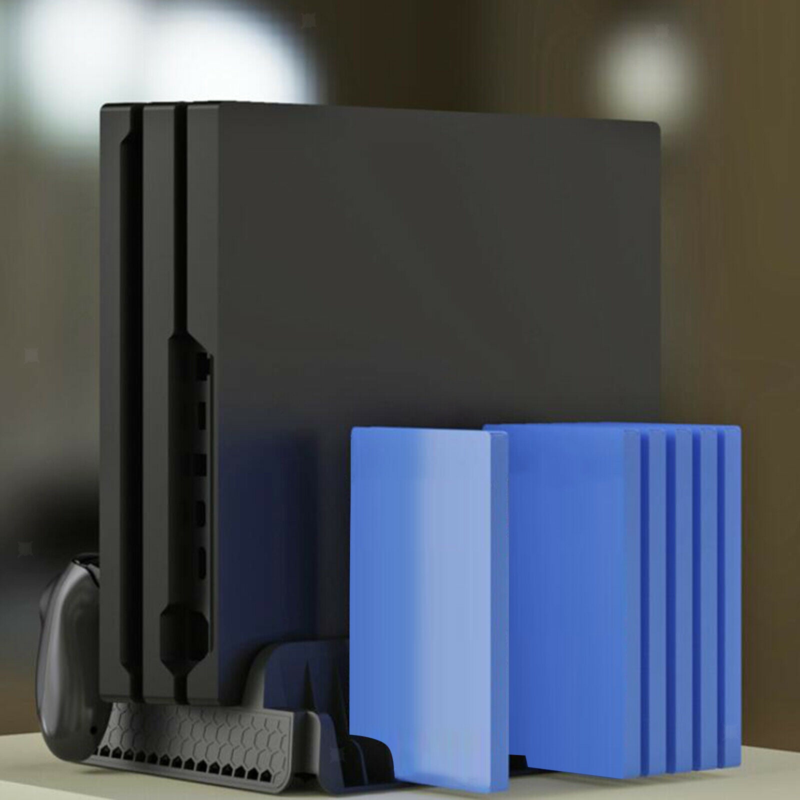 Vertical Cooling Stand Controller Charging Station Dock Game Storage for PS4